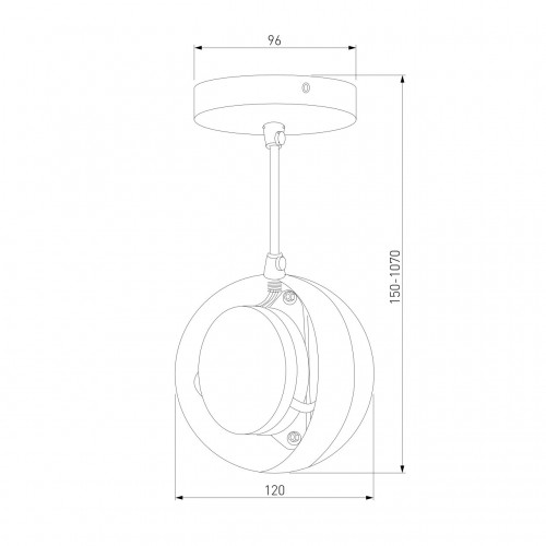 Подвесной светильник Elektrostandard DLN050 GX53 белый/золото