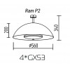 Потолочный светильник TopDecor Ram P2 10