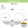 Светильник уличный настенный Fumagalli GLOBE 250 G25.141.000.WXF1R