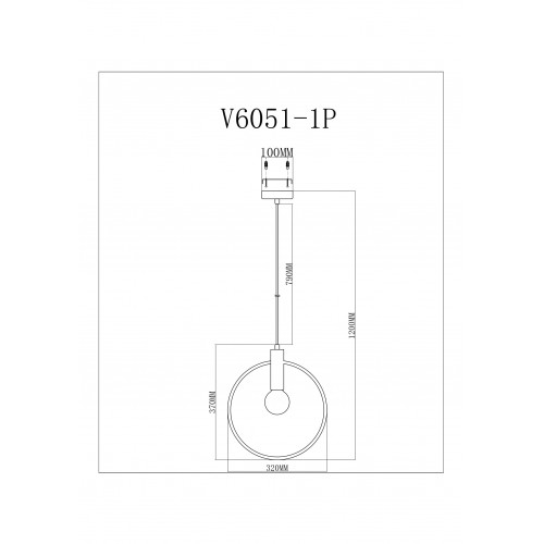 Светильник Moderli V6051-1P