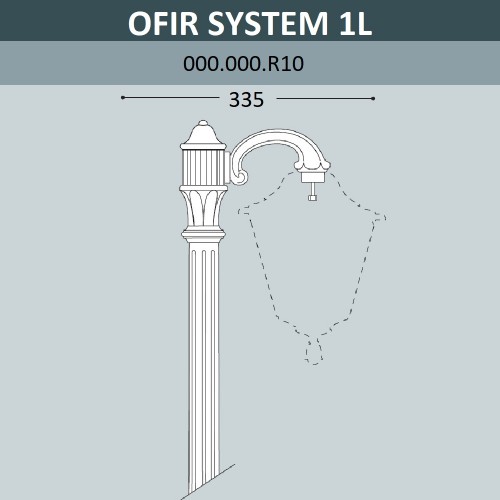 Консоль для паркового фонаря Fumagalli консоль OFIR 000.000.R10.A0