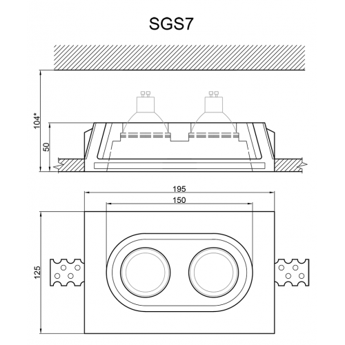 Гипсовый светильник Artpole SGS7