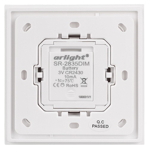 Панель Rotary SR-2835DIM-RF-UP White (3V, DIM) (Arlight, IP20 Пластик, 3 года)