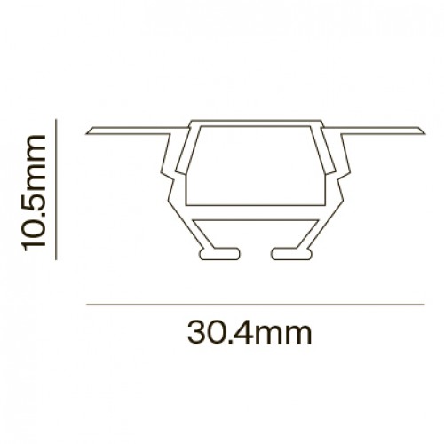 Профиль для светодиодной ленты Maytoni ALM010S-2M