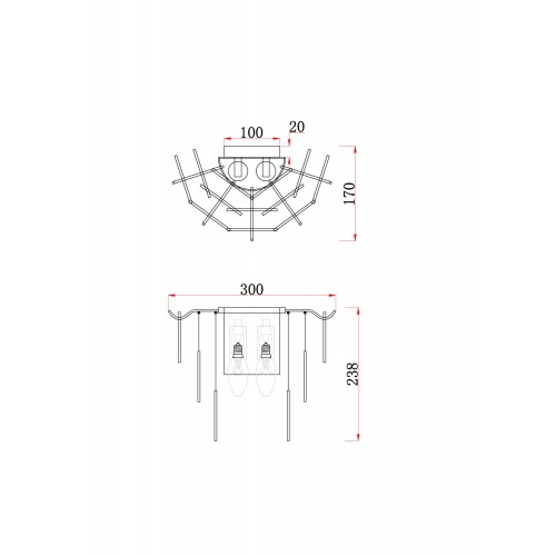 Настенный светильник (бра) Freya Modern Porto FR5104WL-02N