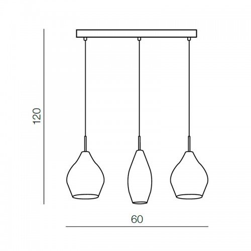 Подвесной светильник Azzardo Amber milano 3 AZ3078