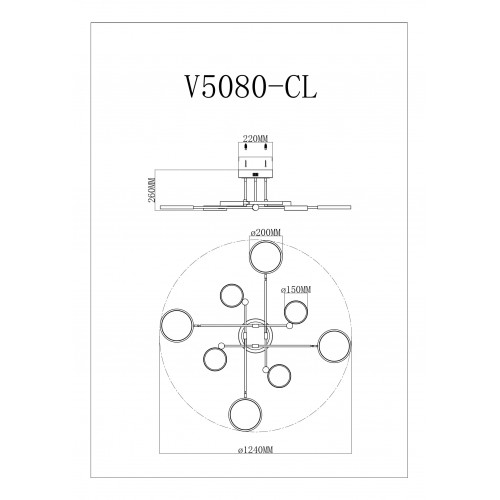 Люстра Moderli V5080-CL