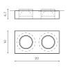 Светильник встраиваемый Azzardo Vektor 2 Square AZ1620