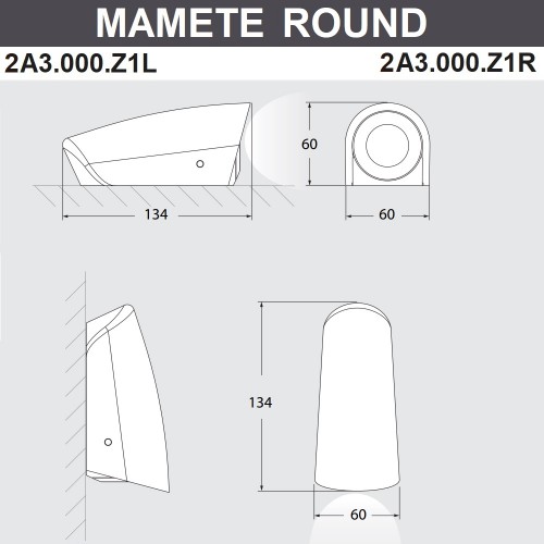 Фасадный светильник Fumagalli MAMETE 2A3.000.000.AXZ1L