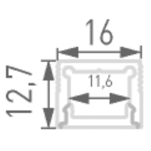 Профиль алюминиевый DesignLed LS 010363