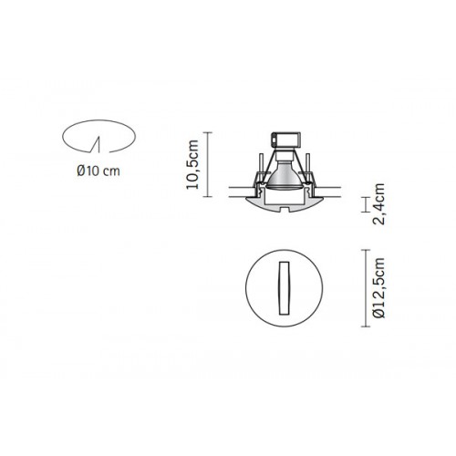 Встраиваемый светильник Fabbian Faretti D27F0301