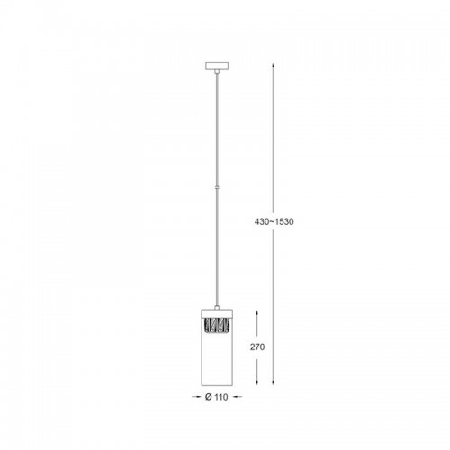 Подвесной светильник Zumaline GEM P0389-01D-L7AC