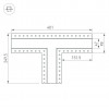 Тройник ARLIGHT SL-LINIA45-FANTOM 030107