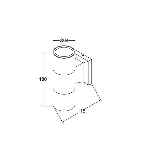 Настенный светильник (бра) Outdoor O574WL-02W