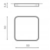Светильник накладной Azzardo Quadro 50 LED CCT AZ2758