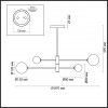 Люстра на штанге Lumion MODERNI ESTELLE 5225/4C