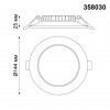 Светильник встраиваемый NovoTech Luna 15W 358030