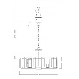 Светильник подвесной Maytoni Bowi H009PL-06G