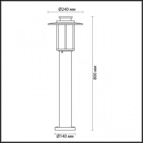 Уличный светильник Odeon Light Mito 4047/1F