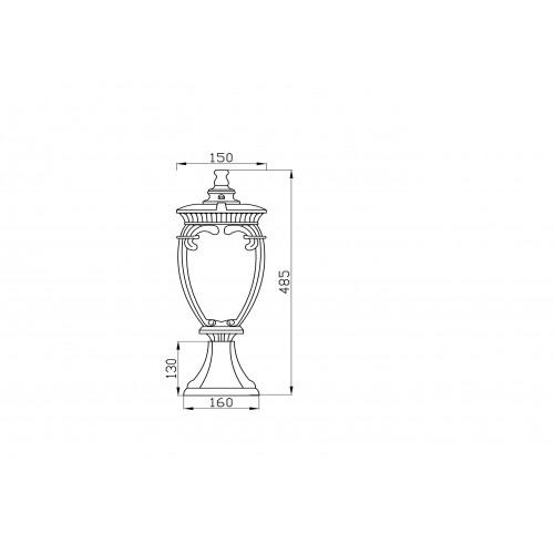 Ландшафтный светильник Maytoni Outdoor  Fleur O414FL-01BZ