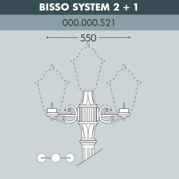 Консоль для паркового фонаря Fumagalli консоль BISSO 000.000.S21.A0