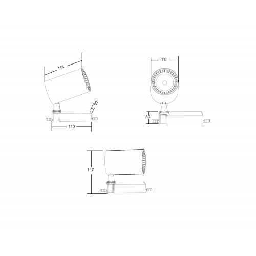 Трековый светильник Maytoni Vuoro TR029-3-10W3K-W