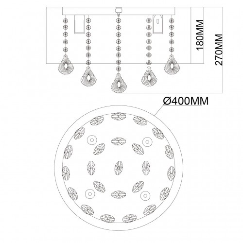 Потолочная люстра MW-Light Жаклин 465016304