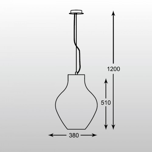 Подвесной светильник Zumaline BRESSO P19066A-D38