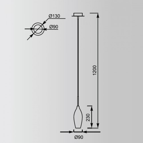 Подвесной светильник Zumaline CHAMPAGNE MD2101-1W