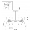 Люстра потолочная Lumion Quinn 3661/6C