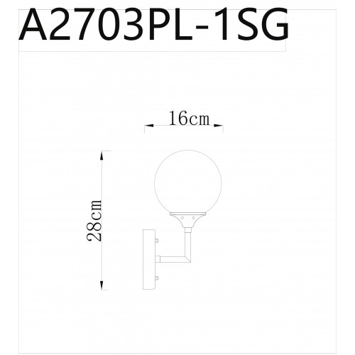 Бра Arte Lamp MARCO A2703AP-1SG