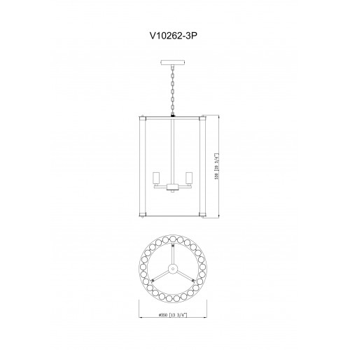 Светильник подвесной Moderli V10262-3P