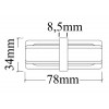 Соединитель линейный (однофазный) Crystal Lux CLT 0.211 06 WH