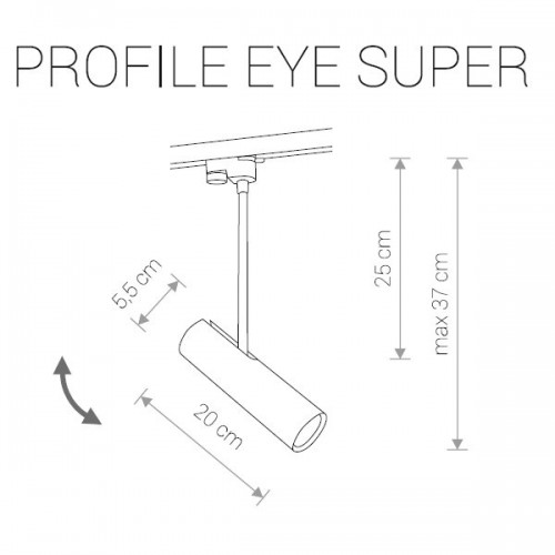 Светильник для трековой системы PROFILE EYE SUPER 9245