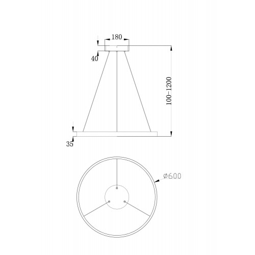 Подвесной светильник Maytoni Rim MOD058PL-L32BS4K