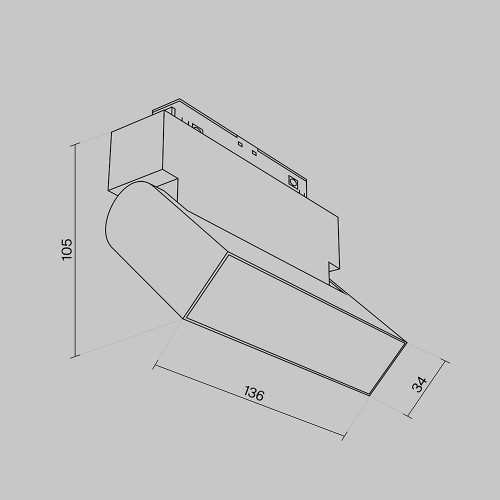 Трековый светильник Maytoni Technical TR075-2-10W3K-W