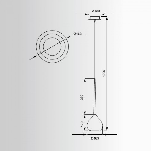 Люстра подвесная Zumaline LIBRA MD2128-1W