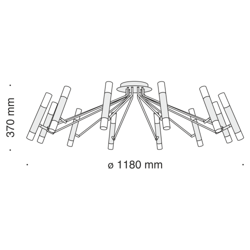 Потолочный светильник Vigo MOD620CL-24B