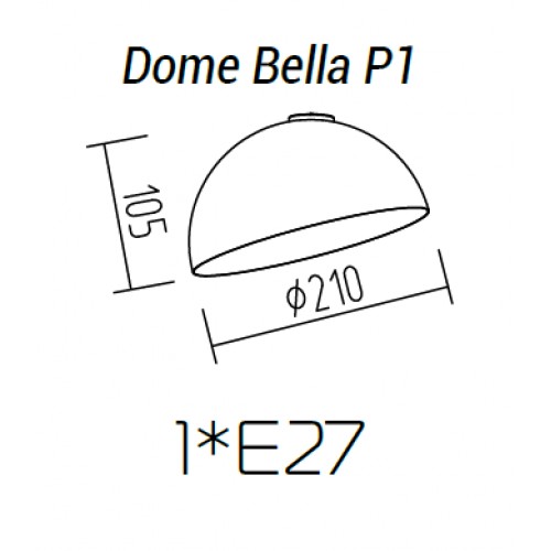 Подвесной светильник TopDecor Dome Bella P1 09