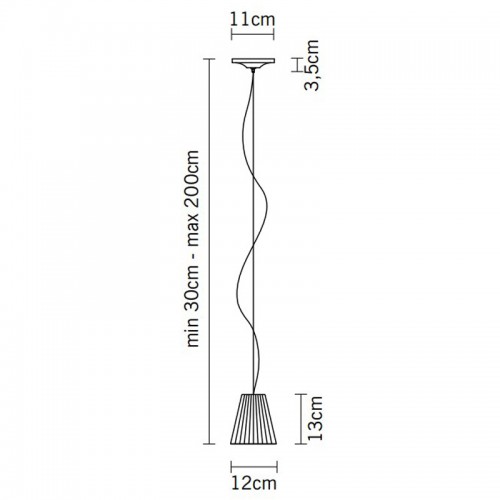 Подвесной светильник Fabbian Flow D87A0101