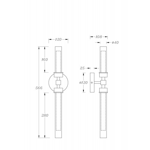 Бра Maytoni Modern Stelo MOD116WL-L7B3K