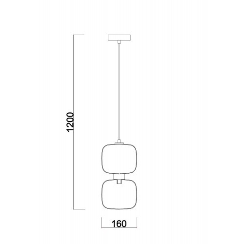 Подвесной светильник Freya Modern Lumen FR5215PL-01BS