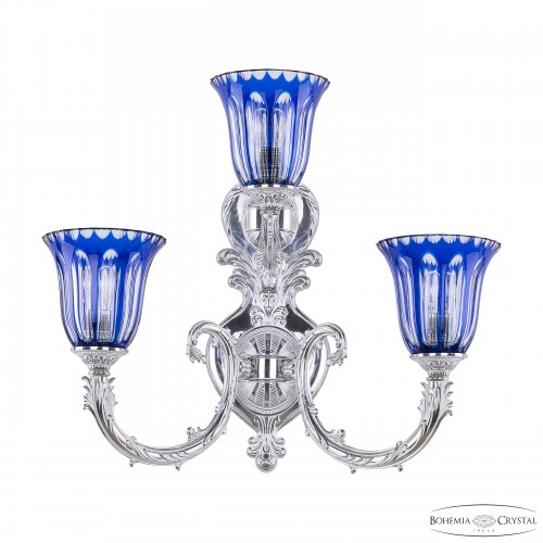 Бра Bohemia Ivele Crystal Florence 7109B16/2+1/210 NW P2 U Clear-Blue/H-1H