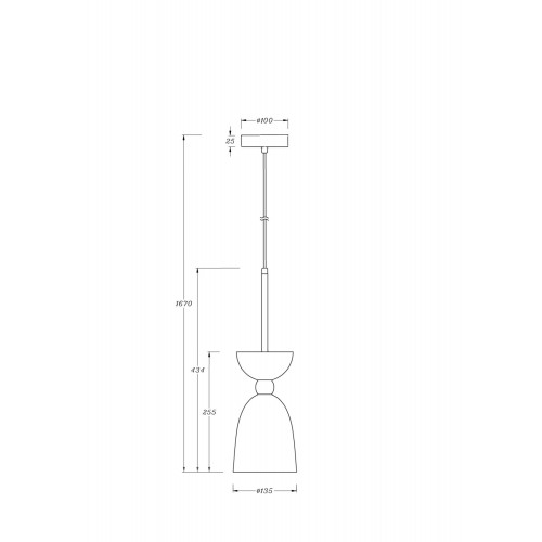 Подвесной светильник Maytoni Modern Cloches MOD113PL-01W