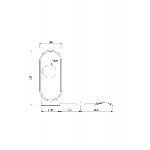 Настольный светильник Freya FR5233TL-01BS