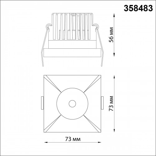 Светильник встраиваемый NovoTech SPOT METIS 10W 358483