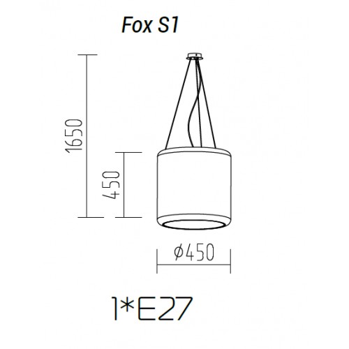 Подвесной светильник TopDecor Fox S1