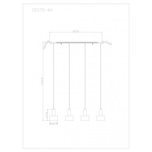 Светильник подвесной Globo Lighting Swinni 15375-4H