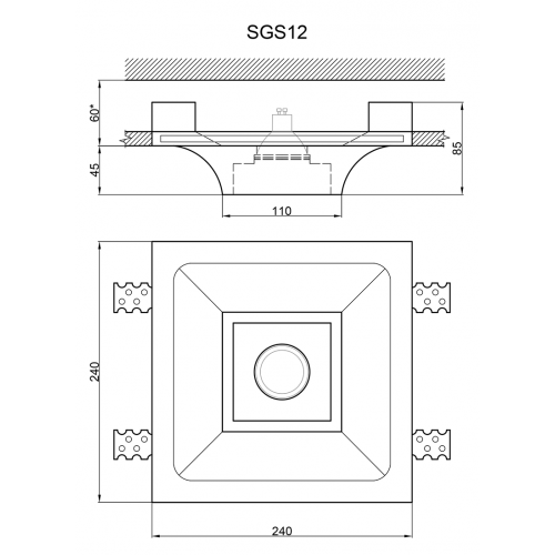 Гипсовый светильник Artpole SGS12