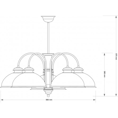 Люстра Kutek LIDO LID-ZW-5(N)